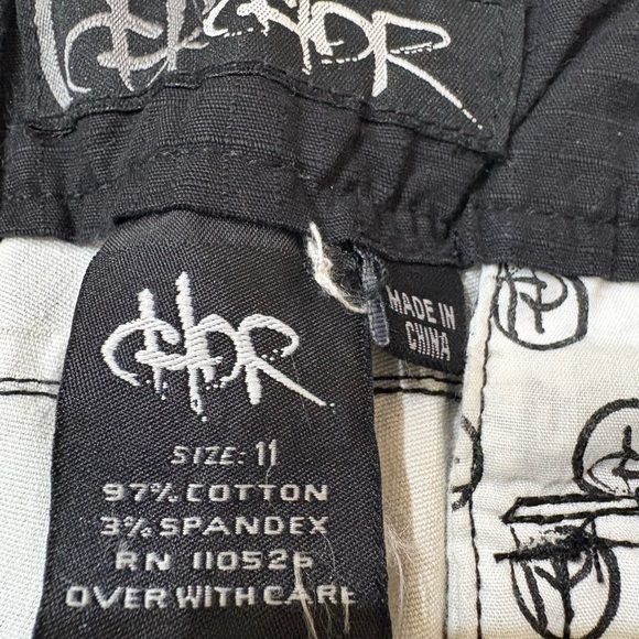 CHOR DISTRESSED Camouflage Flare leg Women Jeans SIZE 11 - Picture 6 of 6